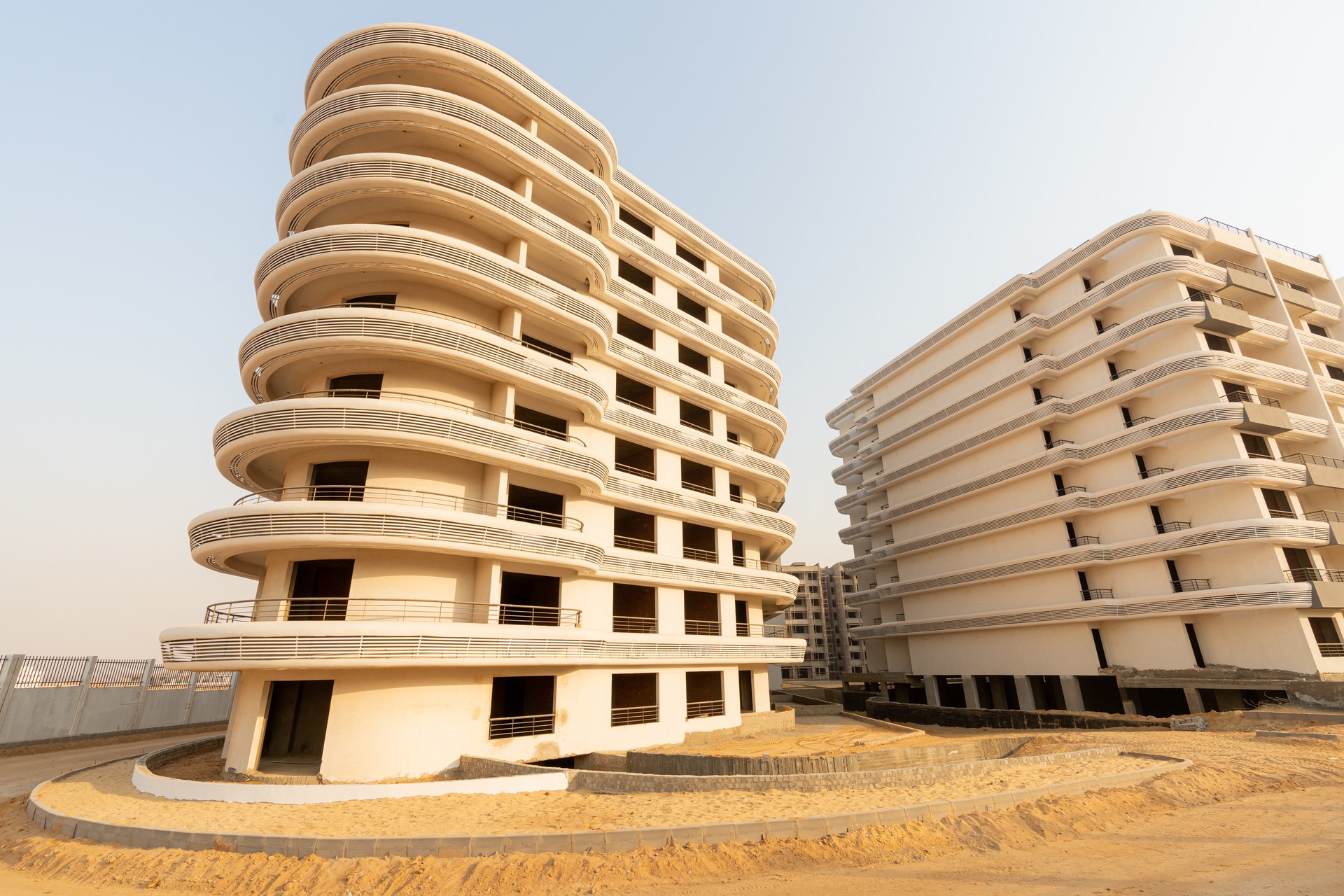 Boardwalk buildings photographed during the 2022 site visit