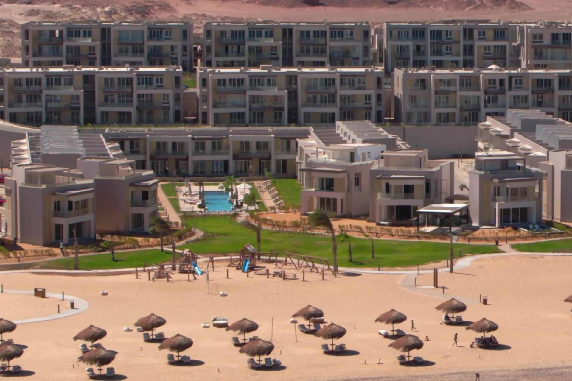 BOHO Sokhna's beachfront community during the water activities day