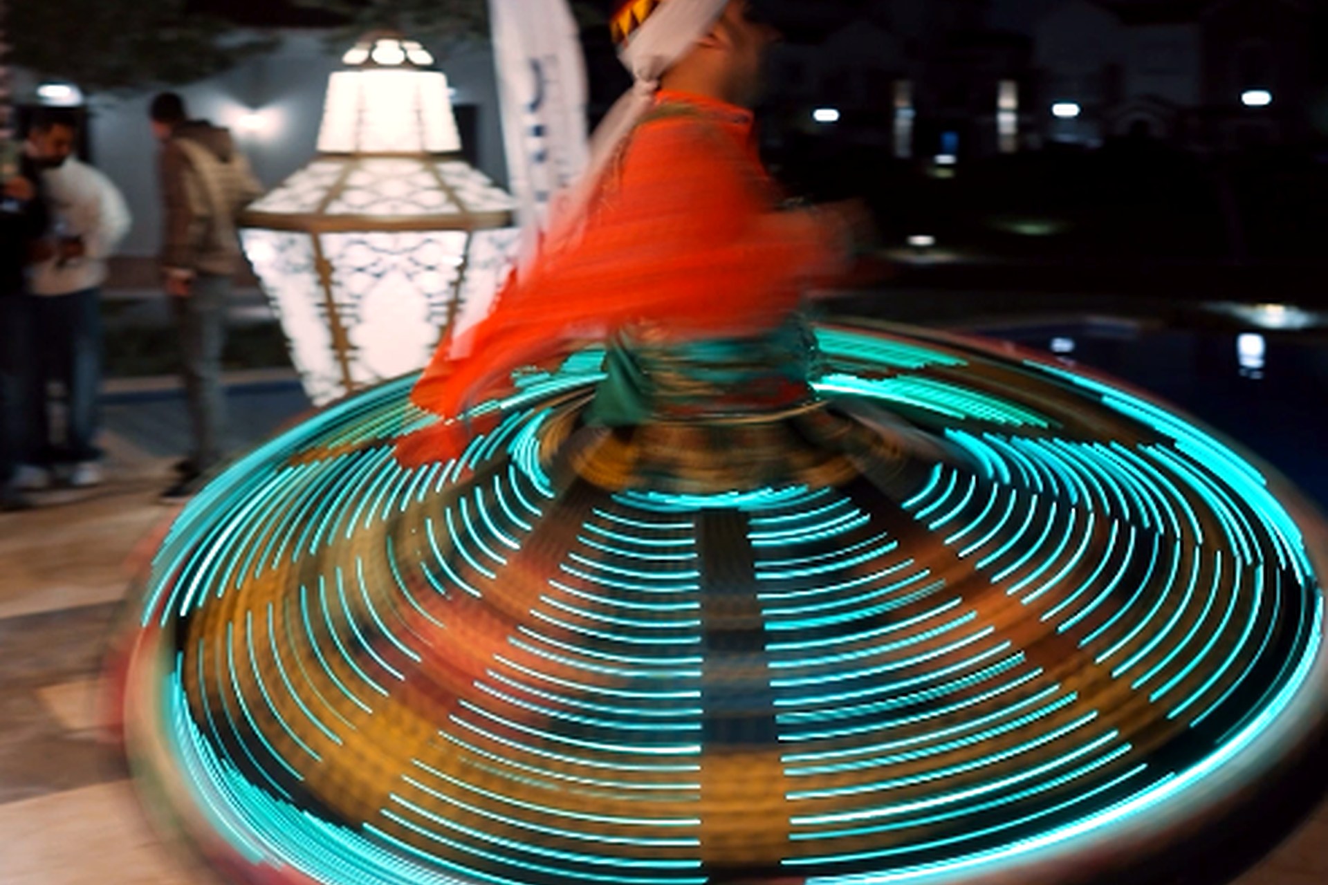 Tanoura performance during Sohour at Divina Gardens