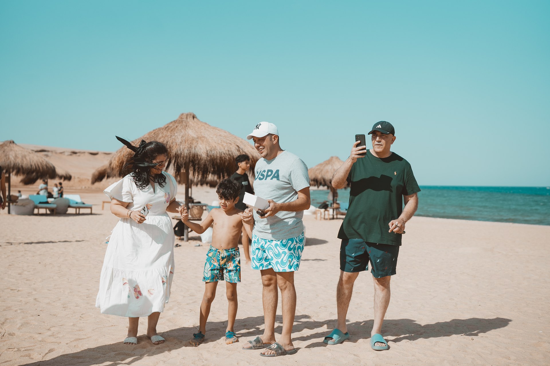 A family enjoying BOHO Sokhna's October long weekend